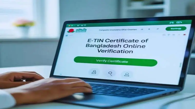 ই-টিন সার্টিফিকেট অনলাইনে যাচাই করার সহজ ধাপ