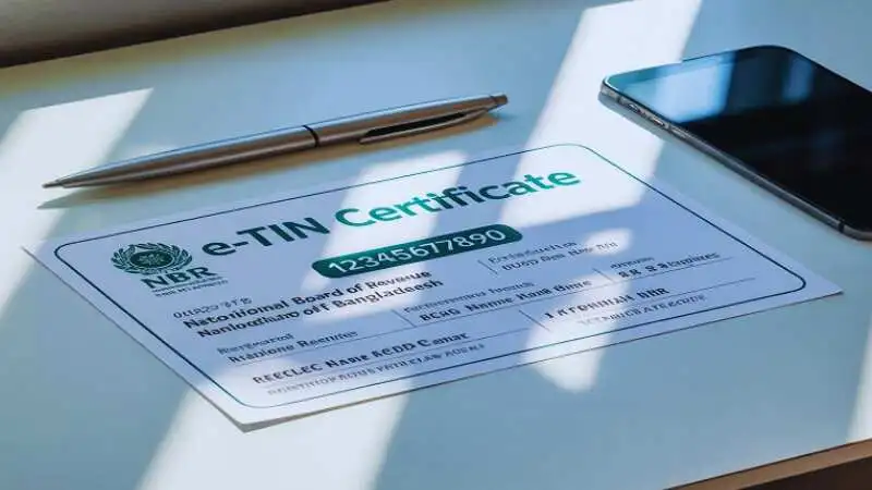 ই-টিন সার্টিফিকেট আবেদন ফর্ম পূরণ করার ধাপে ধাপে নির্দেশিকা