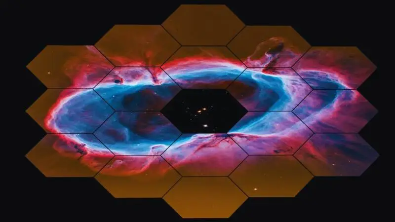 জেমস ওয়েব টেলিস্কোপ থেকে পাওয়া বৈজ্ঞানিক তথ্য প্রদর্শিত চিত্র