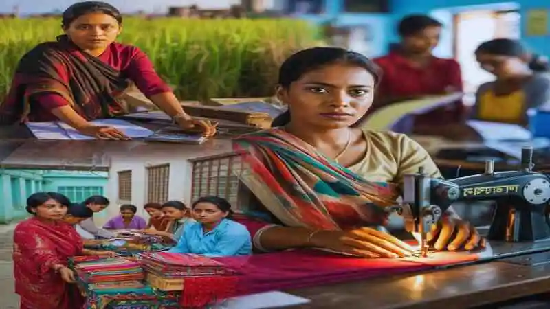 নারী উদ্যোক্তাদের সফলতার গল্প তুলে ধরা অনুপ্রেরণামূলক চিত্র
