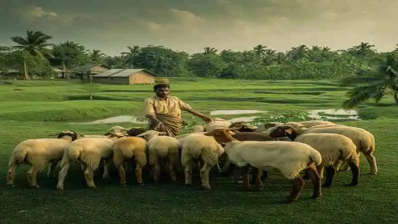 ভেড়ার স্বাস্থ্য রক্ষণাবেক্ষণ: সুস্থ ও পরিচর্যা করা ভেড়ার ছবি