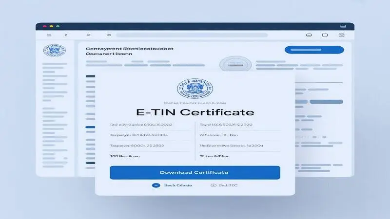E Tin Certificate Download BD online process step by step guide Bangladesh