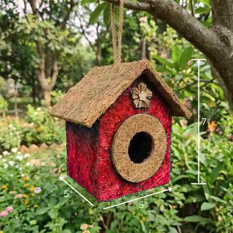 Bird House নারকেলের ছোবড়া দিয়ে তৈরি হ্যান্ডমেড পাখির ঘর
