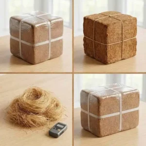 প্রিমিয়াম Coconut Fiber Block কৃষি, মালচিং ও বাগানের জন্য পরিবেশবান্ধব কোকোনাট ফাইবার ব্লক