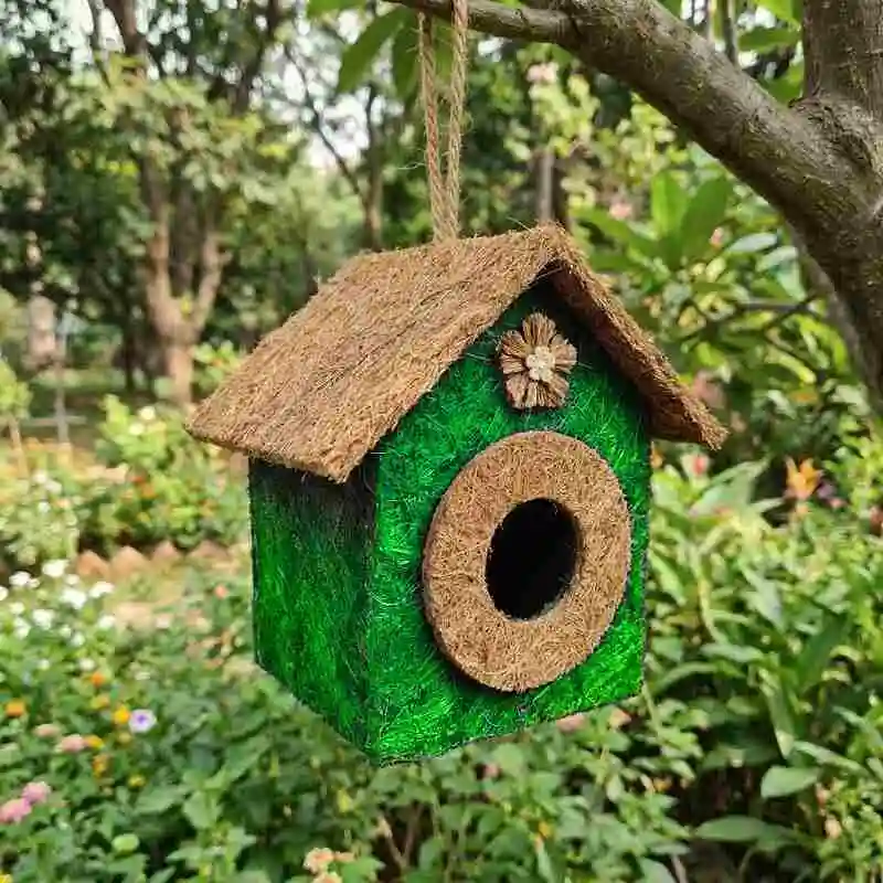 Handmade Bird House প্রাকৃতিক উপাদানে তৈরি হাতে বানানো পাখির ঘর