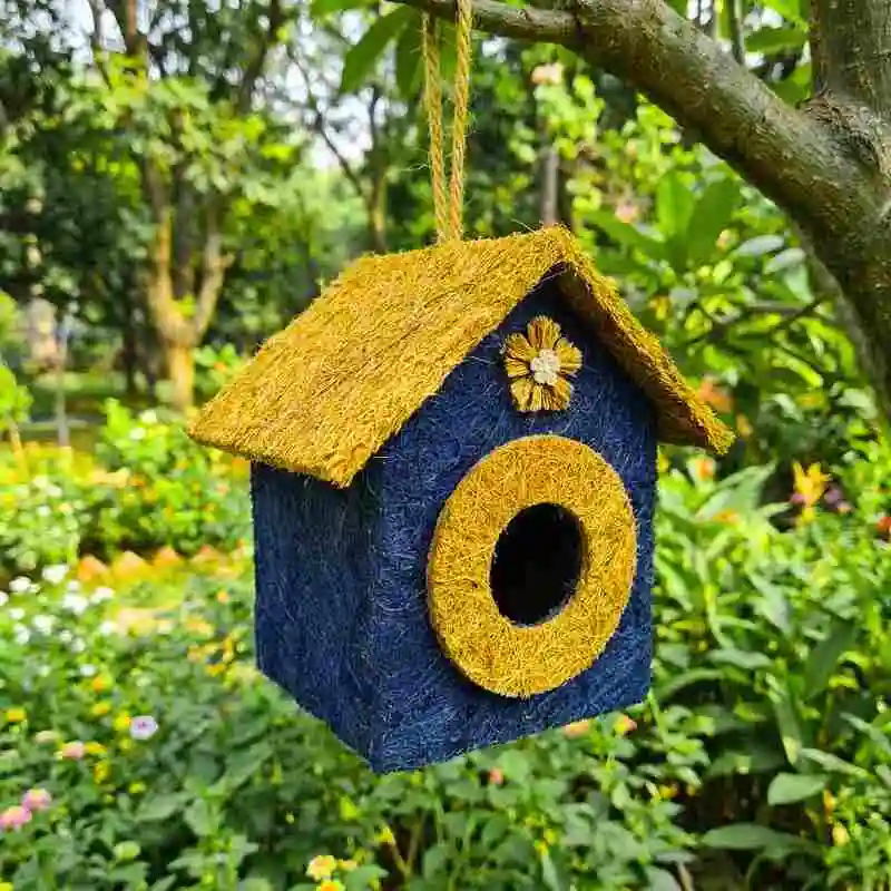 Natural Coconut Bird House নারকেলের ছোবড়া দিয়ে তৈরি হ্যান্ডমেড পাখির ঘর