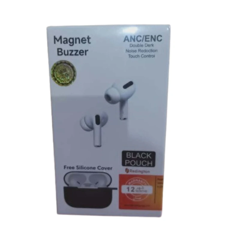 Redington Magnet Buzzer ANC Earbuds ম্যাগনেটিক চার্জিং কেসসহ ওয়্যারলেস ইয়ারবাড