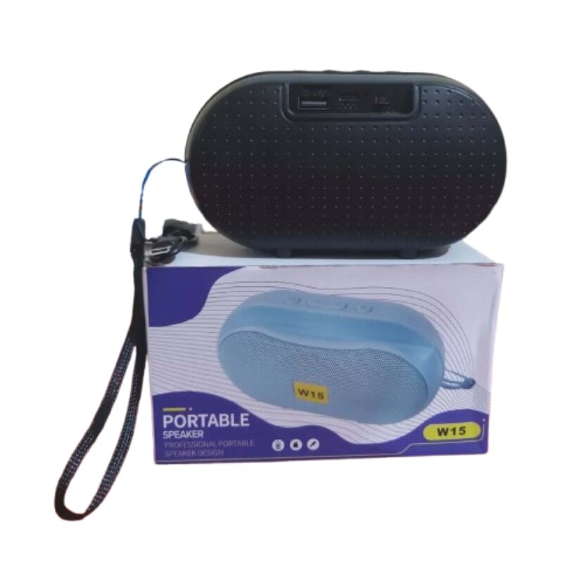 W15 Wireless Bluetooth Speaker রিচার্জেবল পোর্টেবল ওয়্যারলেস সাউন্ড স্পিকার