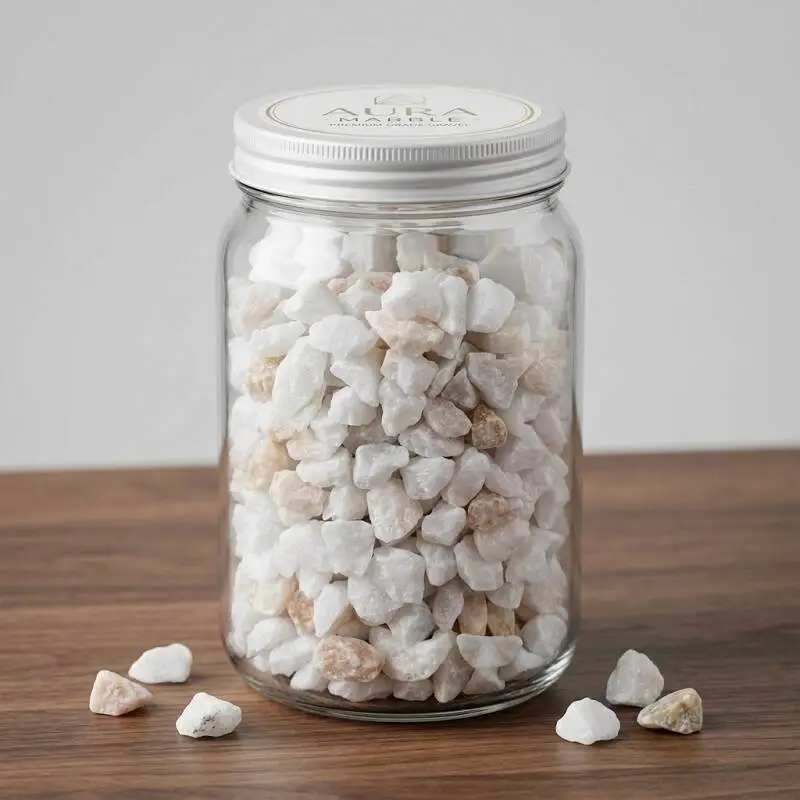 White Decorative Pebbles প্রিমিয়াম সাদা পেবল পাথর হোম, গার্ডেন ও প্ল্যান্ট পট ডেকোরেশনের জন্য