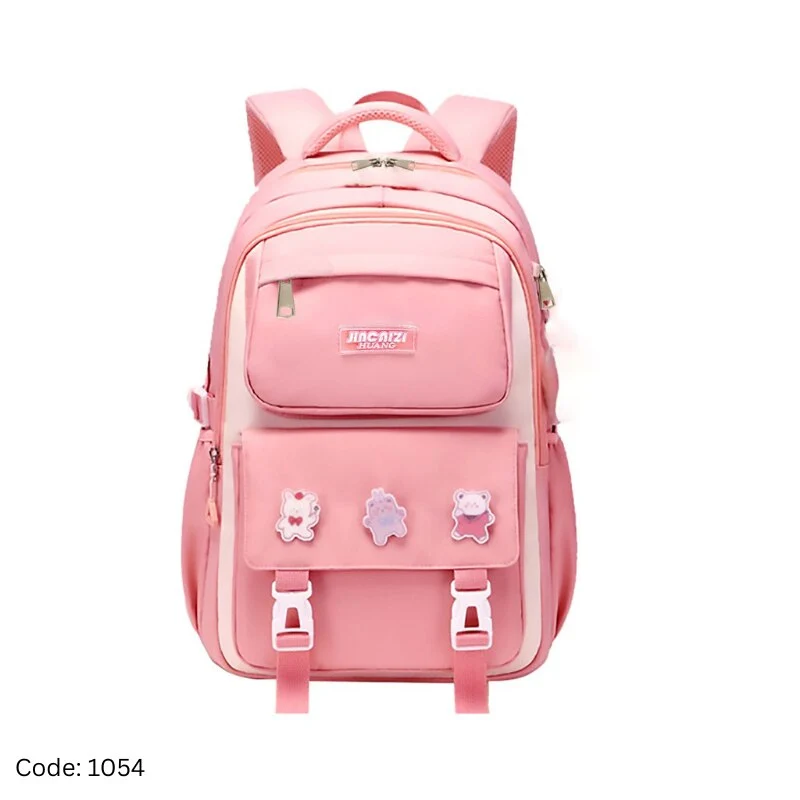 School Bags Pink – আকর্ষণীয় পিঙ্ক রঙের স্কুল ব্যাগ, শিক্ষার্থীদের জন্য টেকসই, আরামদায়ক ও স্টাইলিশ ব্যাকপ্যাক।
