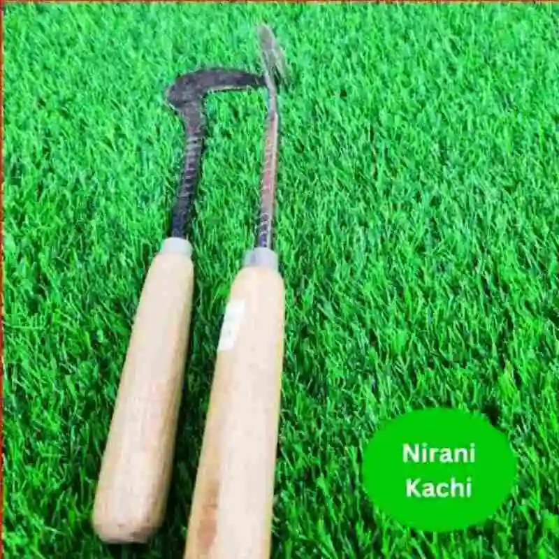 Nirani Kachi শক্তিশালী লোহার আগাছা পরিষ্কার কাচি কৃষি ও বাগান পরিচর্যার জন্য