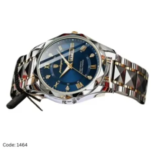 Watch For Men Silver Blue – সিলভার স্ট্র্যাপ ও ব্লু ডায়ালের স্টাইলিশ পুরুষদের রিস্টওয়াচ, ফরমাল ও ক্যাজুয়াল ব্যবহারের জন্য উপযোগী।