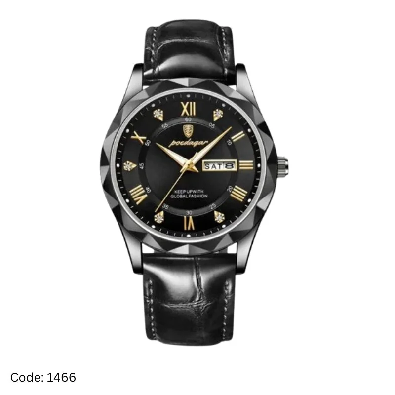 Leather Watch – প্রিমিয়াম লেদার স্ট্র্যাপের স্টাইলিশ রিস্টওয়াচ, দৈনন্দিন ও ফরমাল ব্যবহারের জন্য উপযোগী।