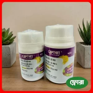 Flora - Nitrobenzene 20% উদ্ভিদ বৃদ্ধি প্রবর্তক, যা ফুল-ফল ধারণ বৃদ্ধি, ফুল ঝরা রোধ এবং অধিক ফলন নিশ্চিত করতে কার্যকর।