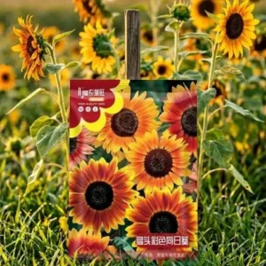 Mix Color Sunflower Seeds উন্নতমানের মিক্স কালার সূর্যমুখী ফুলের বীজ, যা কমলা, লালচে ও হলুদ রঙের আকর্ষণীয় সূর্যমুখী ফুল চাষের জন্য উপযোগী।