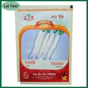 Radish Seeds উচ্চ ফলনশীল মূলা বীজ, যা ছাদ বাগান, টব ও খোলা জমিতে দ্রুত অঙ্কুরোদ্গম এবং মানসম্মত মূলা চাষের জন্য উপযোগী।